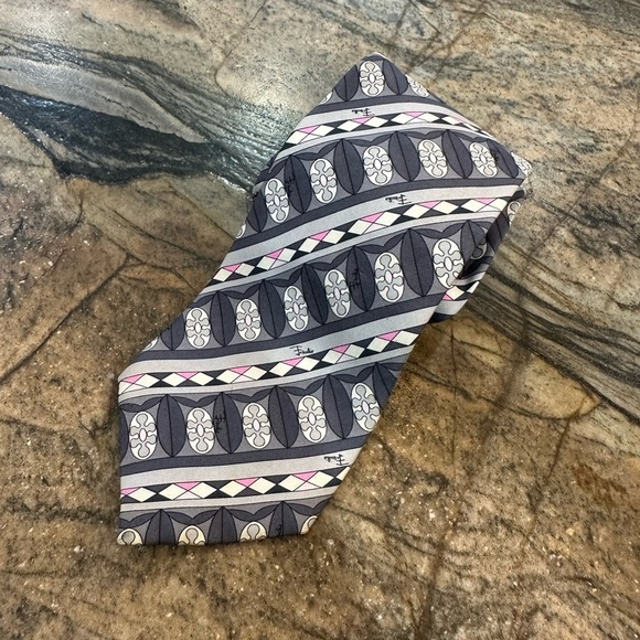 Emilio Pucci Other - EMILIO PUCCI Multicolor Evolving Tapestry Artsy Tie